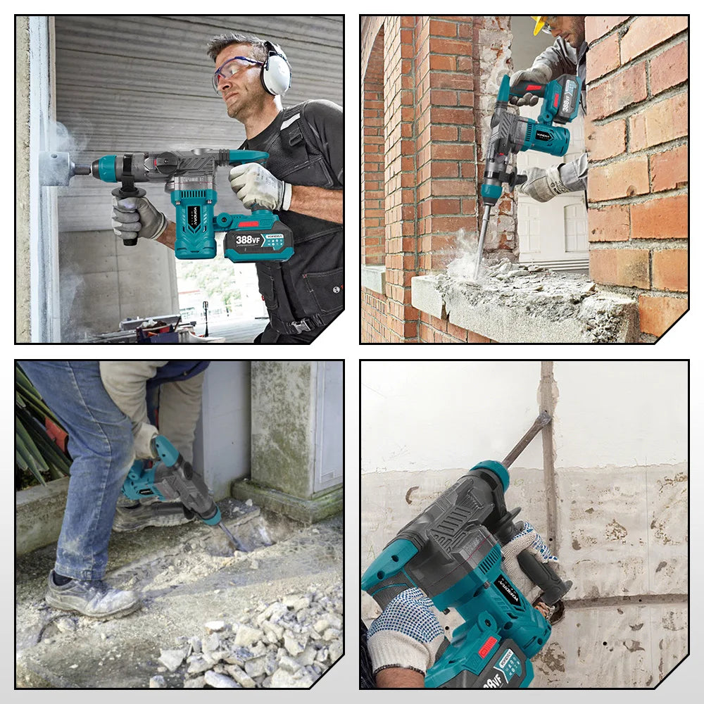 Cordless Brushless SDS Hammer Drill – Heavy-Duty Rotary Drill for Masonry & Concrete.