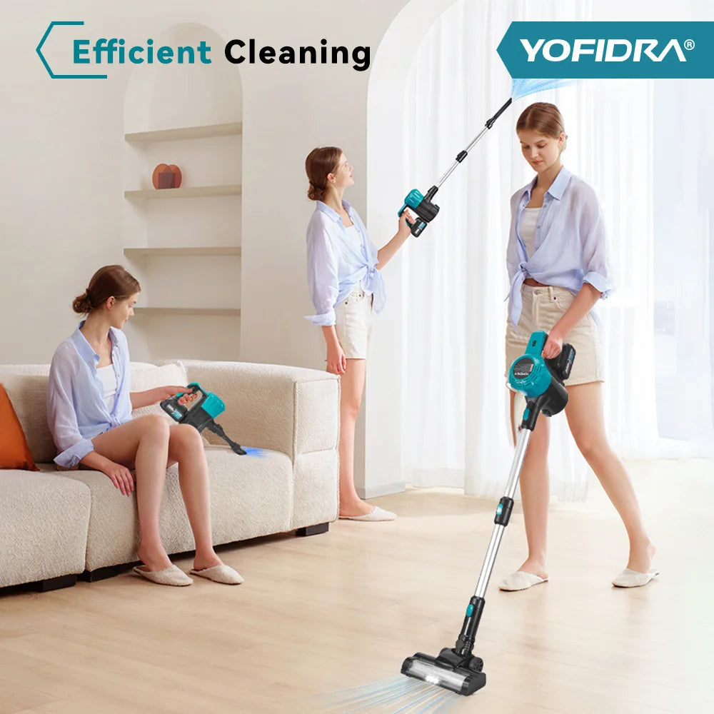 1.5L Brushless Cordless Electric Vacuum Cleaner – Rechargeable Handheld Dust Catcher