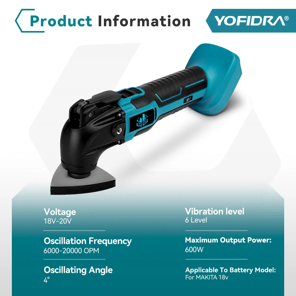 Brushless Cordless Oscillating Multi-Tool – 20,000 OPM Cutting & Trimming Power Tool