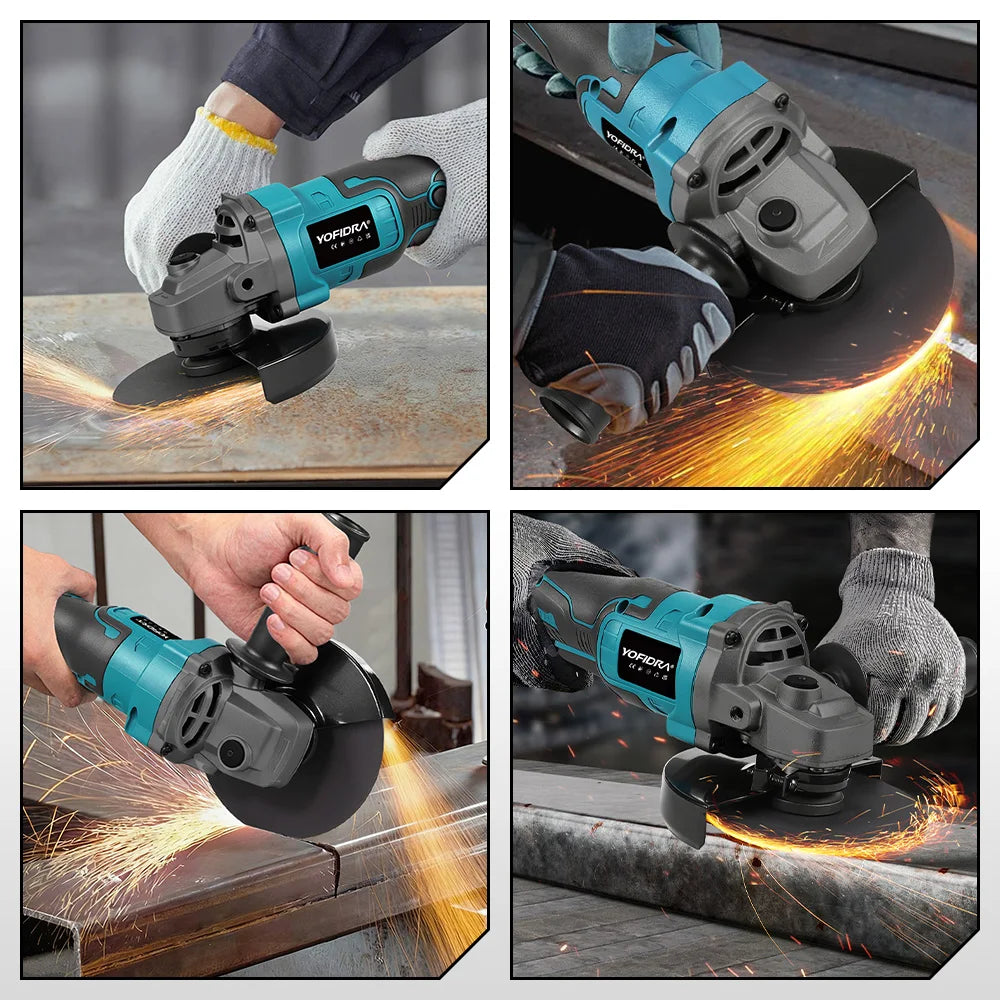 125mm Brushless Cordless Angle Grinder – 20,000 RPM High-Speed Cutting & Polishing Tool