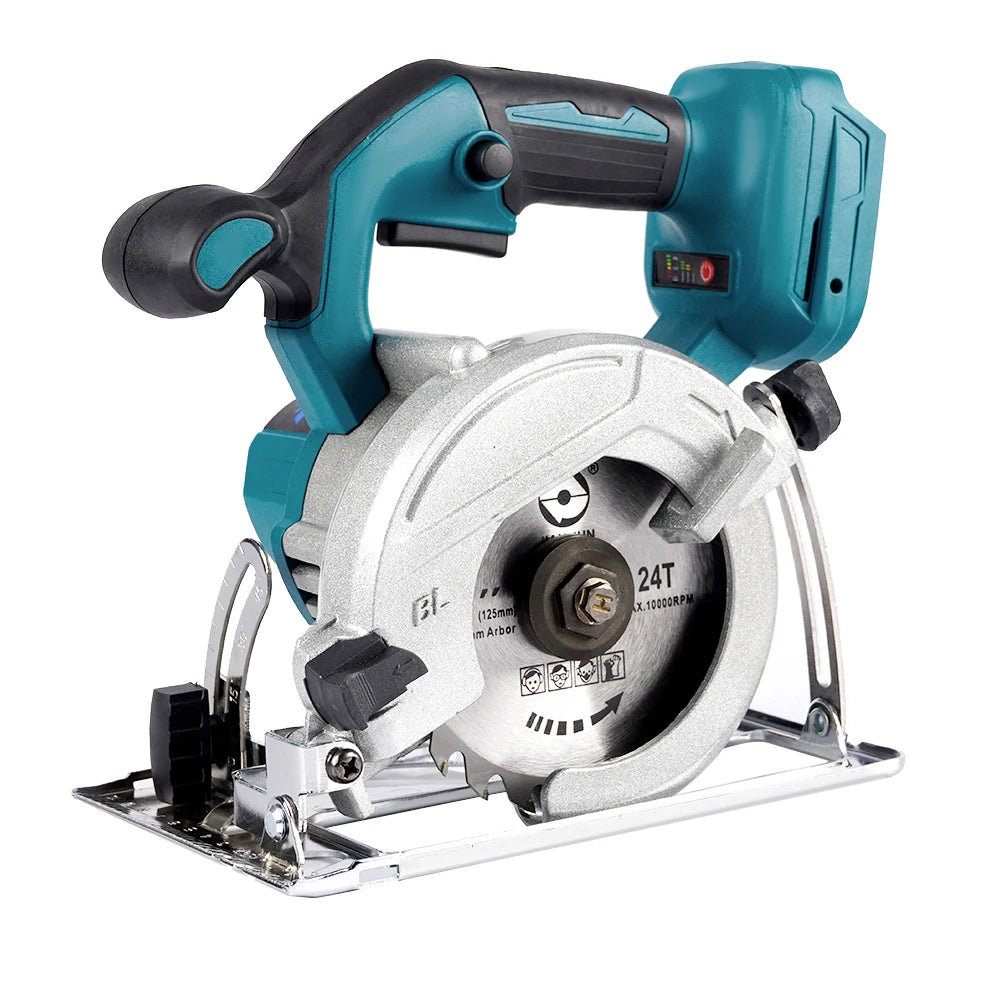 125mm Brushless Cordless Circular Saw – Wood Cutting Tool.
