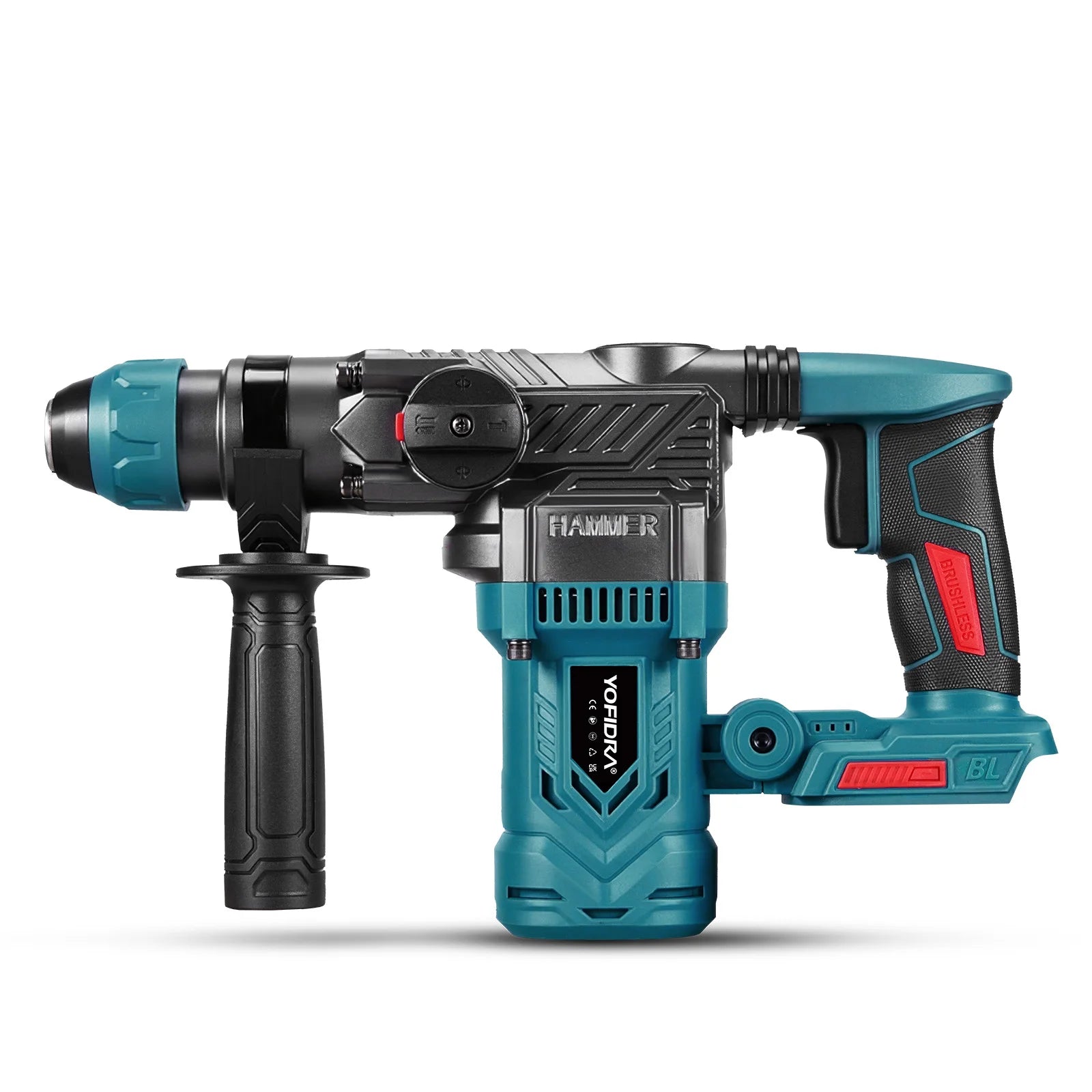 Cordless Brushless SDS Hammer Drill – Heavy-Duty Rotary Drill for Masonry & Concrete.