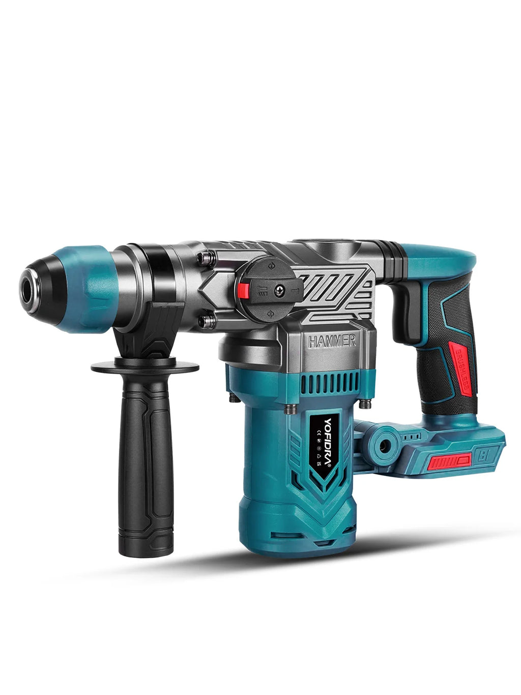 Cordless Brushless SDS Hammer Drill – Heavy-Duty Rotary Drill for Masonry & Concrete.
