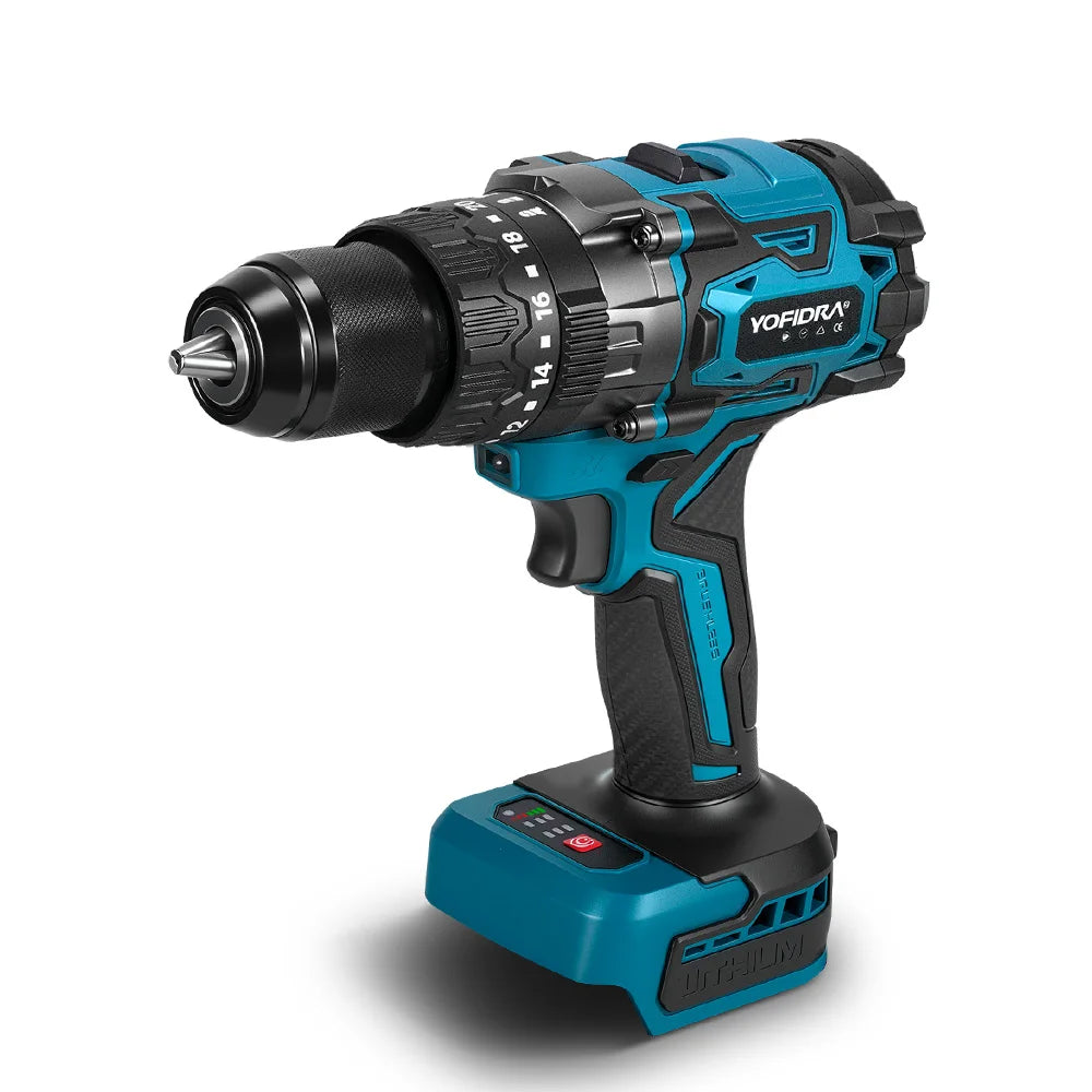 900 N·m Brushless Cordless Impact Drill – 13 mm High-Torque Drilling & Driving Tool.