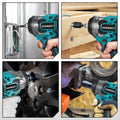 1200 N·m Brushless Cordless Impact Wrench – 1/2″ Drive, 5-Gear High-Torque Power Tool.