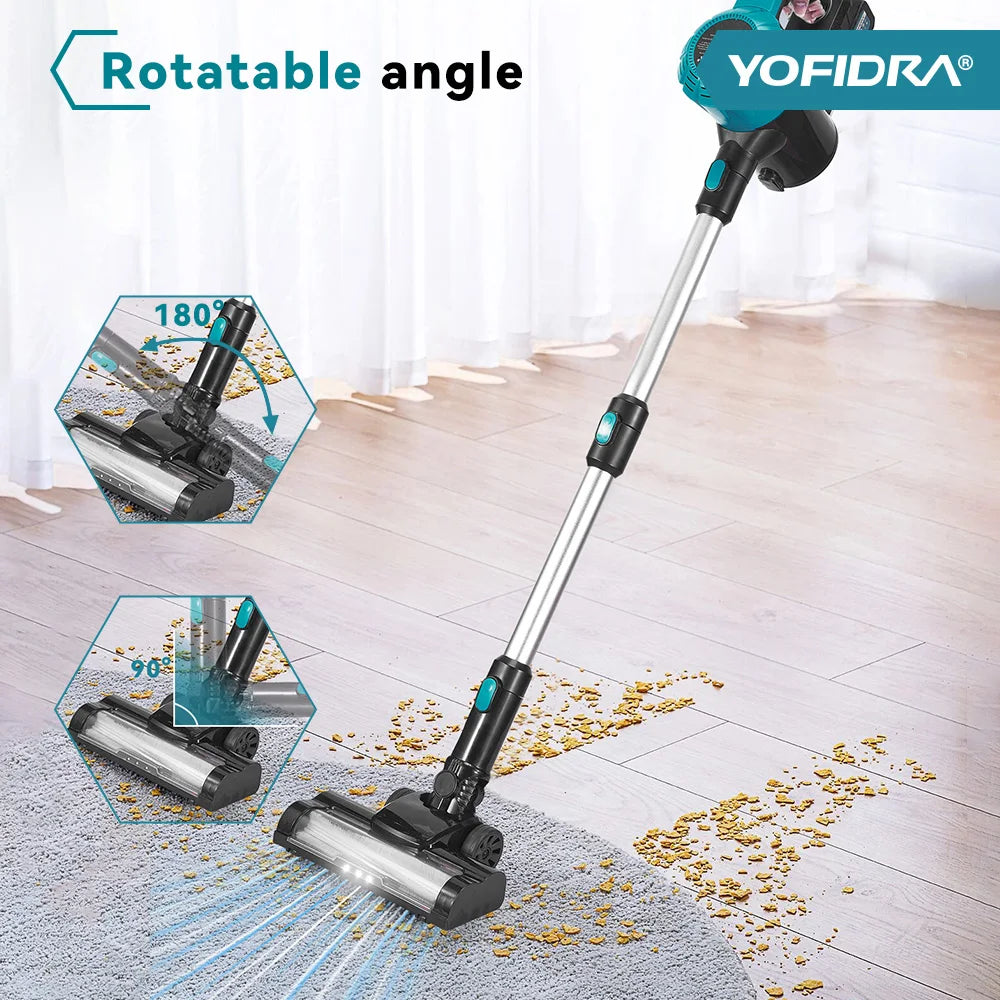 1.5L Brushless Cordless Electric Vacuum Cleaner – Rechargeable Handheld Dust Catcher